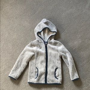 Splendid fuzzy jacket zipper with hood! 4T